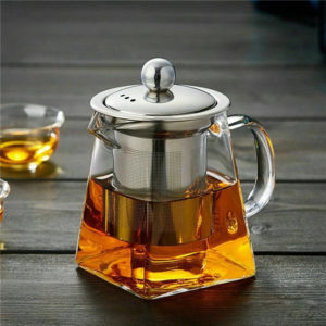Heat Resistant Glass Teapot Jug and Infuser